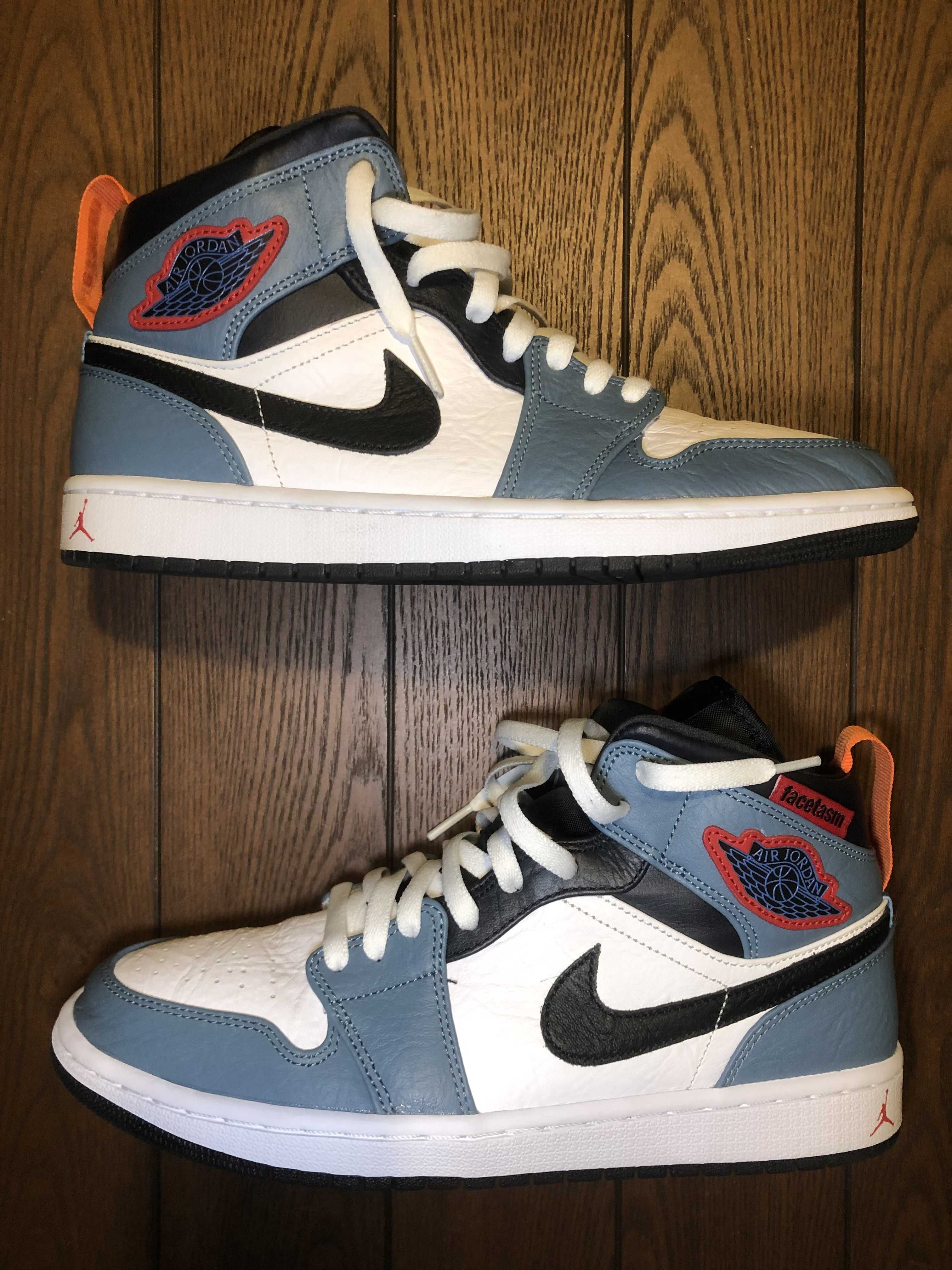 FACETASM × Nike Air Jordan 1 Mid "White/Navy"