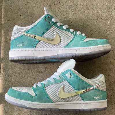 APRIL SKATEBOARDS × Nike SB Dunk Low Pro QS "White and Multi-Color"