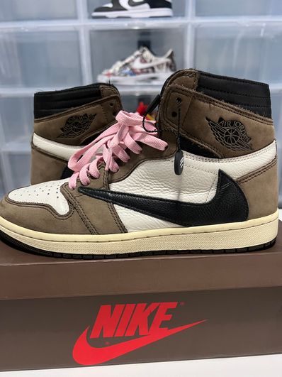 Travis Scott × Nike Air Jordan 1 Retro High OG TS SP "Sail/Dark Mocha"