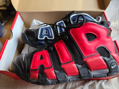 Nike Air More Uptempo '96 "Black and University Red"