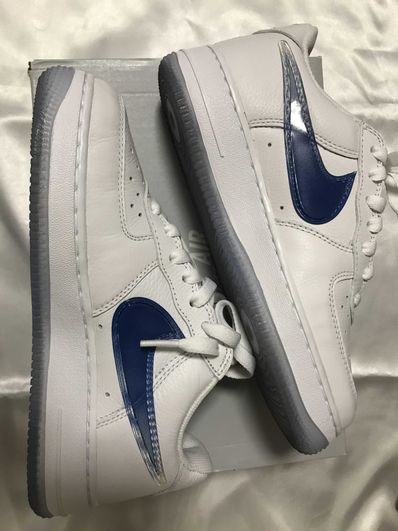 KITH × Nike Air Force 1 Low "White/Rush Blue/White/Brilliant Orange"