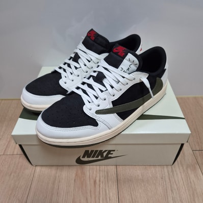 Travis Scott × Nike Women's Air Jordan 1 Low OG "Medium Olive"