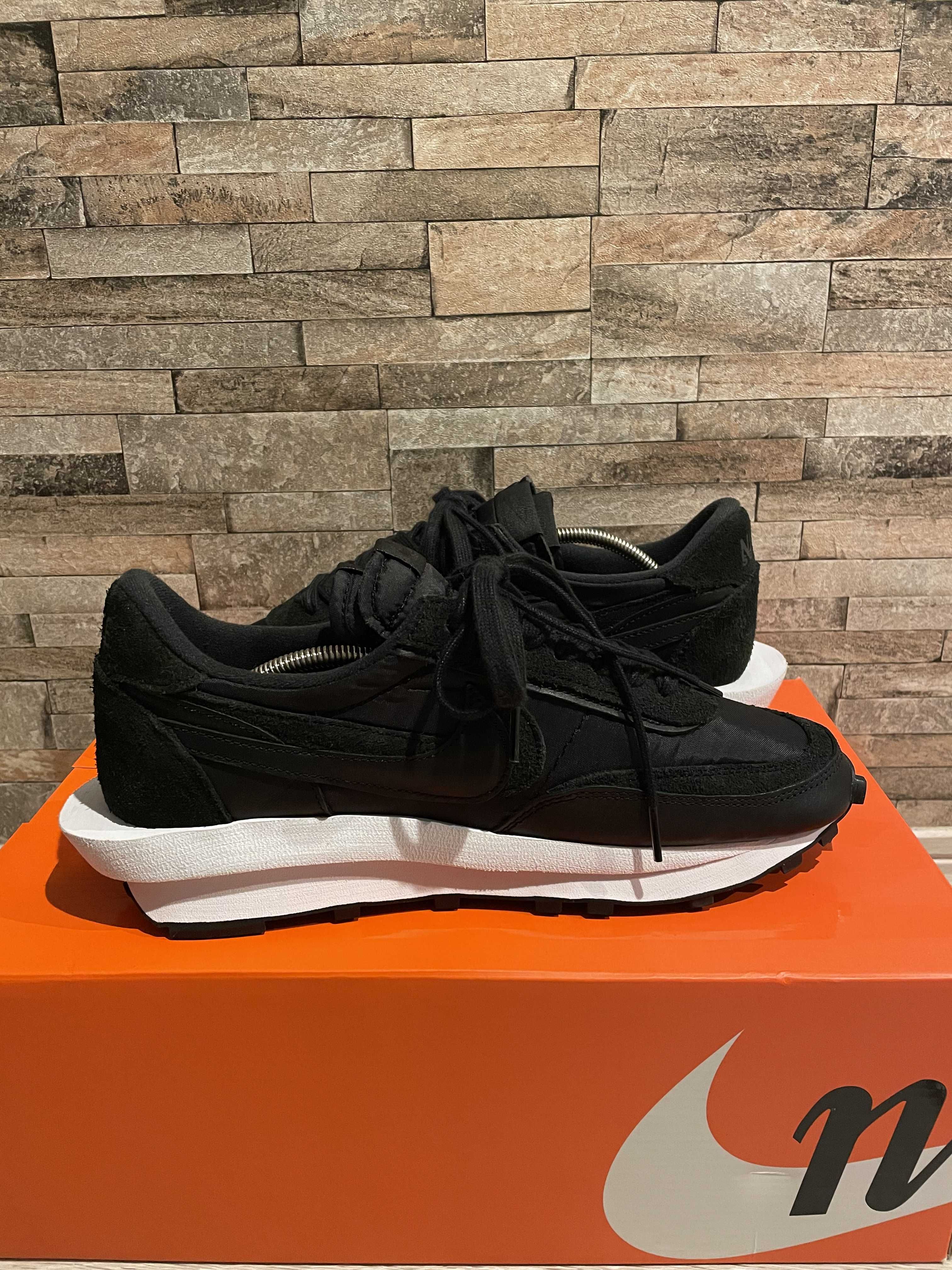 sacai × Nike LDV Waffle "Triple Black"