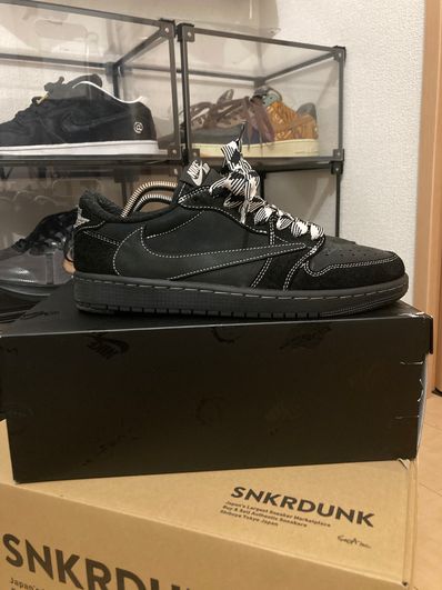 Travis Scott × Nike Air Jordan 1 Low OG SP "Black Phantom"