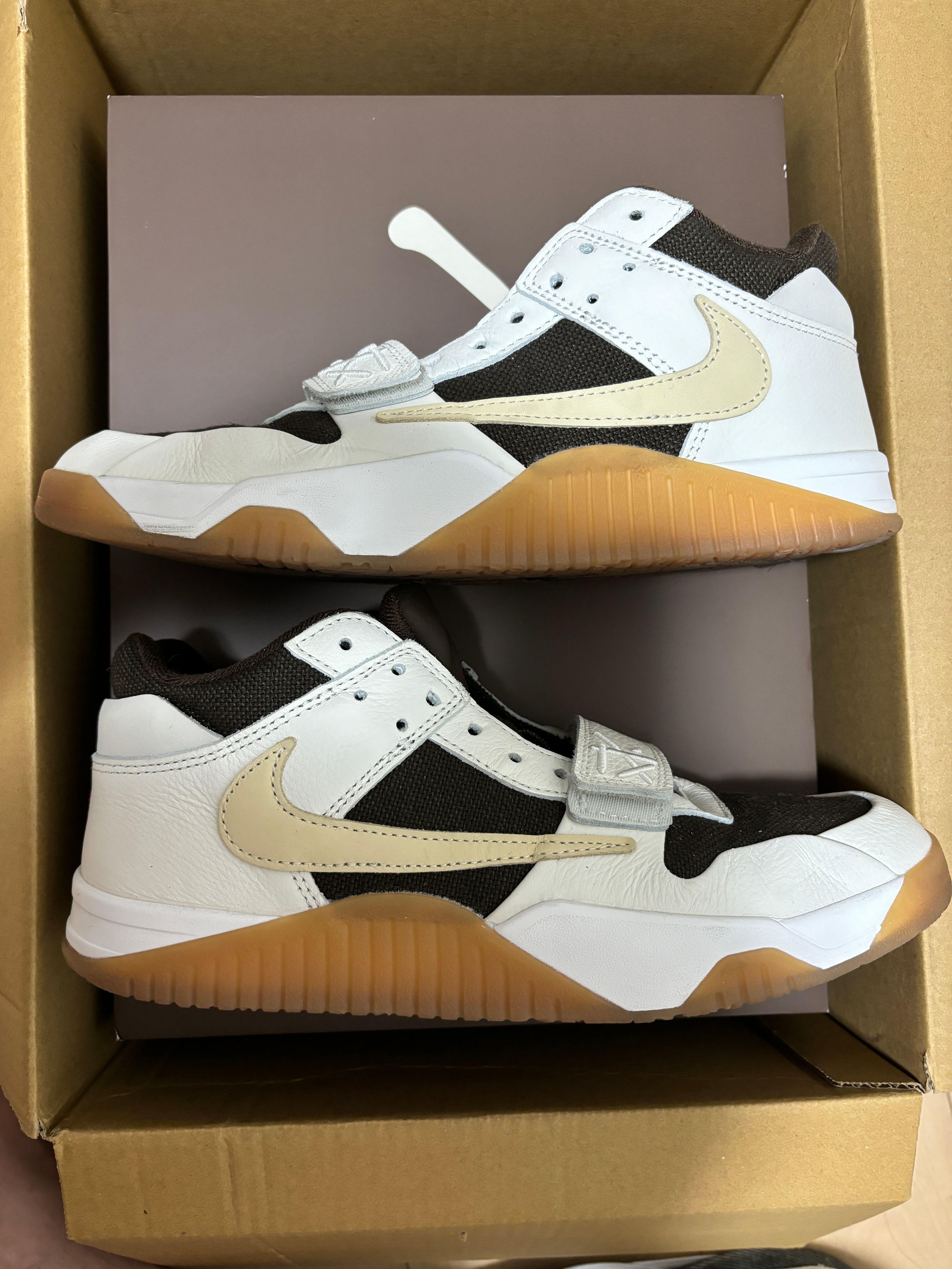 Travis Scott × Nike Jordan Jumpman Jack TR "Sail and Dark Mocha"