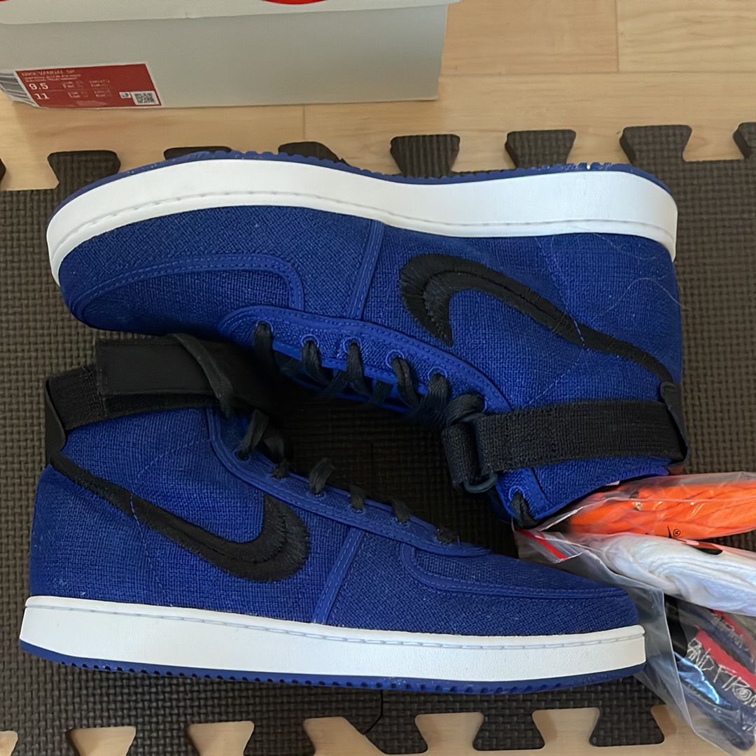Stussy × Nike Vandal High "Deep Royal Blue"