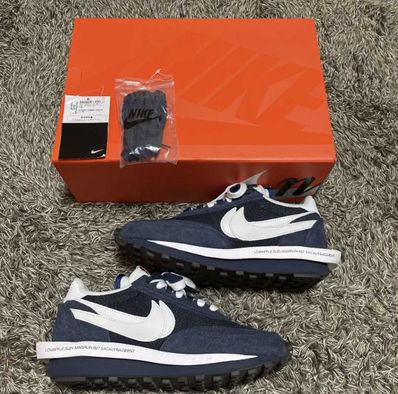 Fragment × sacai × Nike LD Waffle "Blackended Blue"