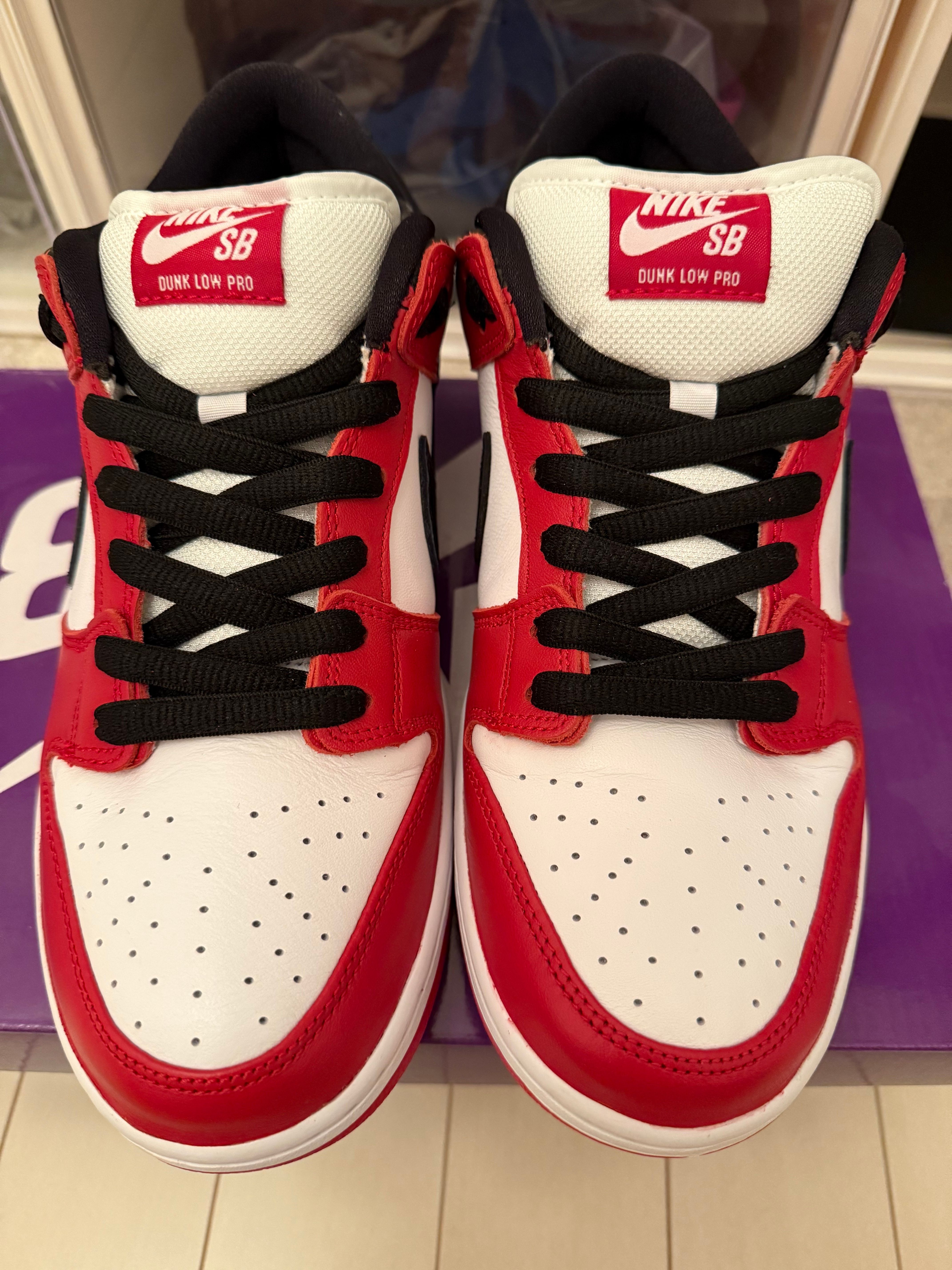 Nike SB Dunk Low Pro "J-Pack Chicago/Varsity Red and White"