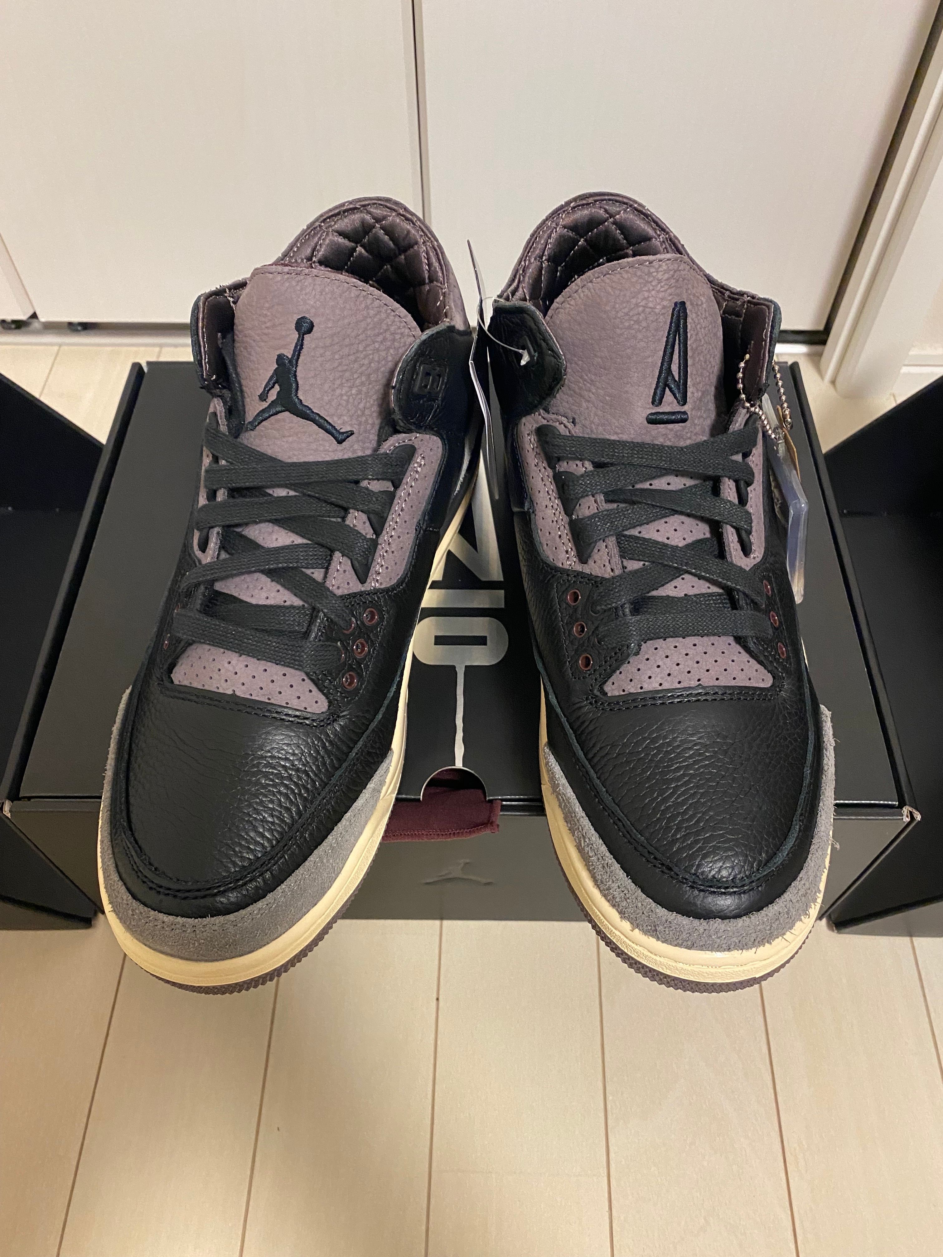 A Ma Maniere × Nike Women's Air Jordan 3 Retro OG SP "Black and Flat Pewter/WYWS"