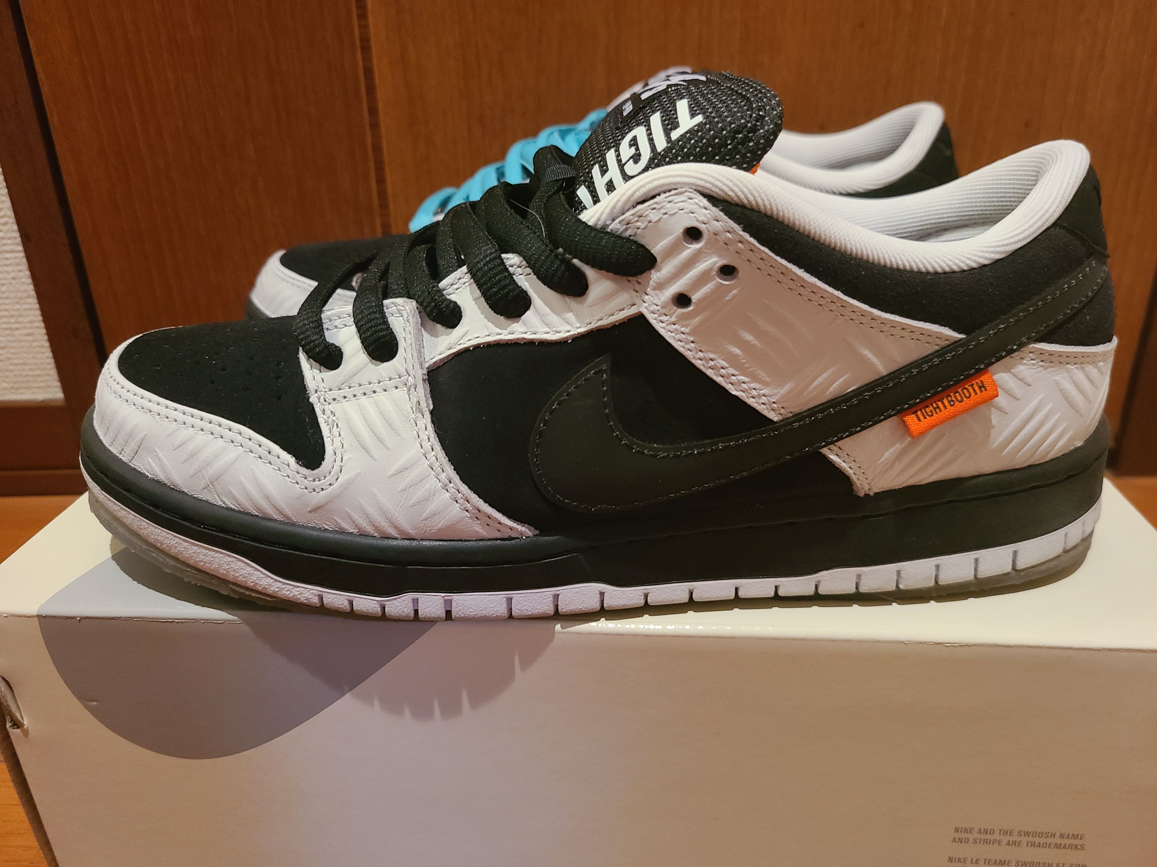 TIGHTBOOTH × Nike SB Dunk Low Pro QS "Black and White"