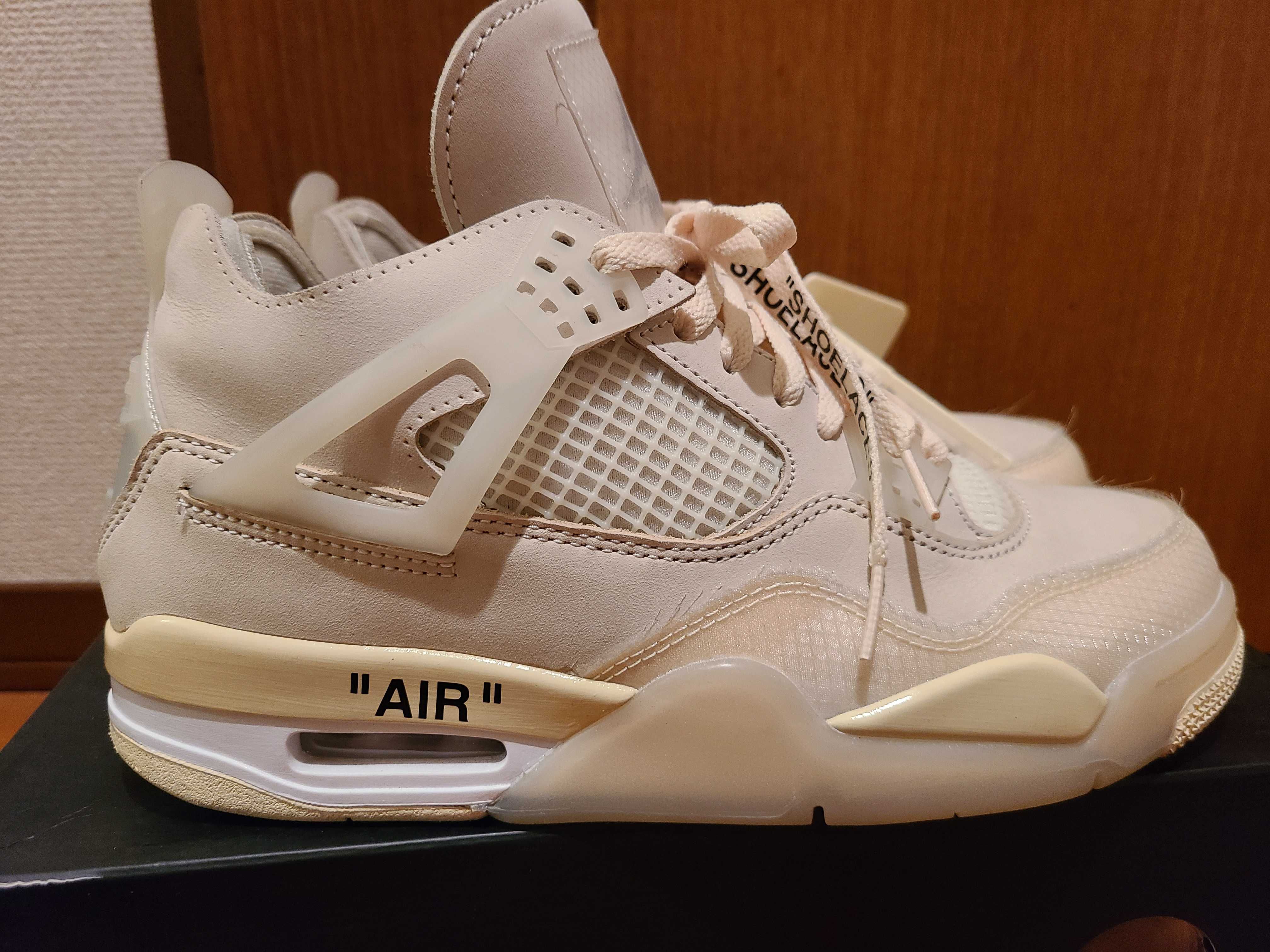Off-White × Nike Women's Air Jordan 4 SP "Sail"