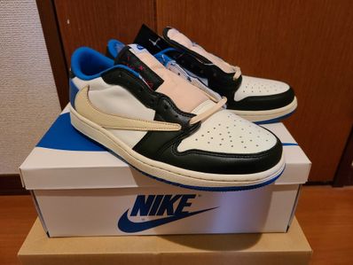 Travis Scott × fragment design × Nike Air Jordan 1 Low OG SP "Military Blue"