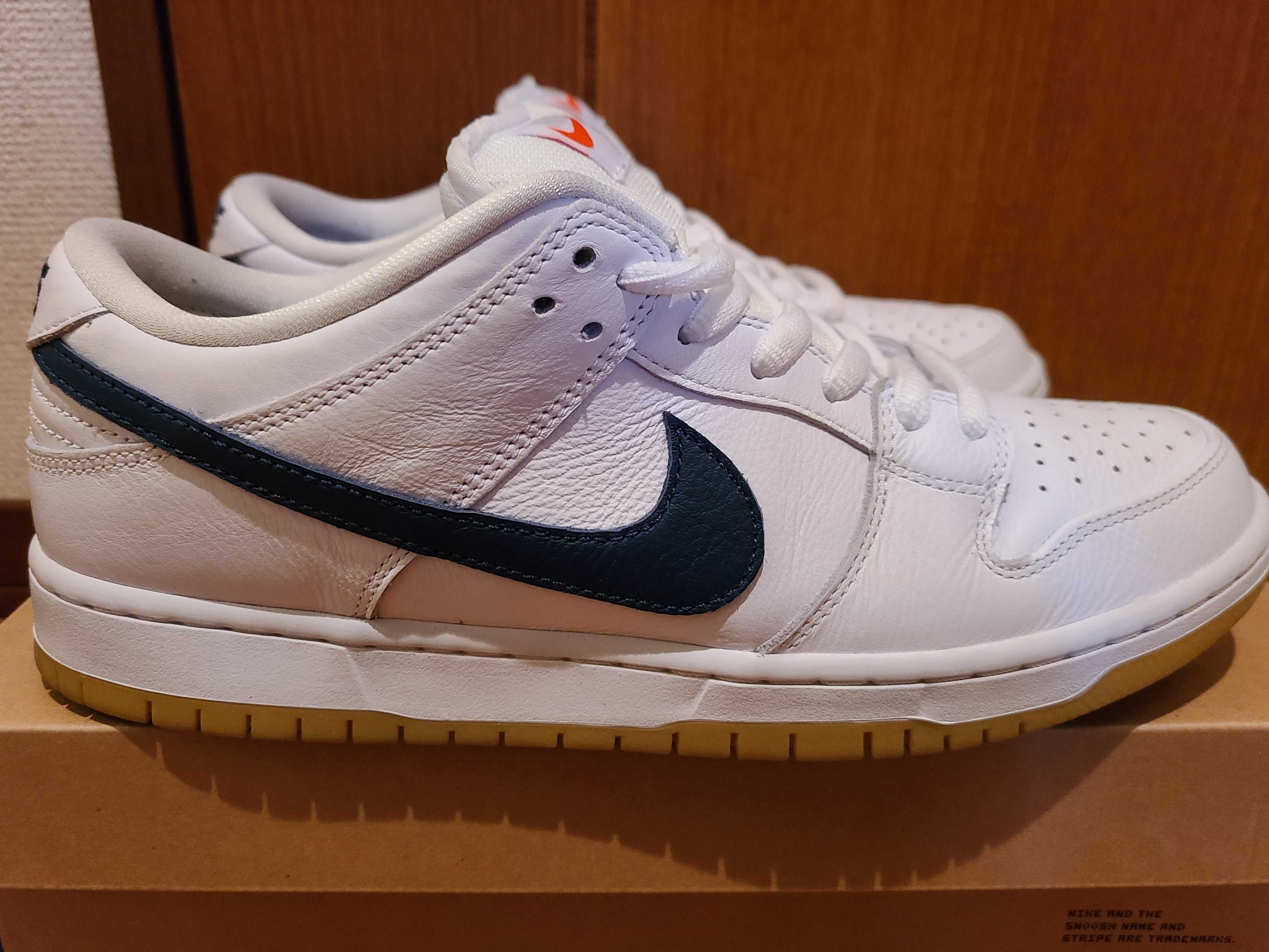 Nike SB Dunk Low "Orange Label White Navy"