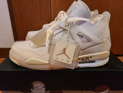 Off-White × Nike Women's Air Jordan 4 SP "Sail"