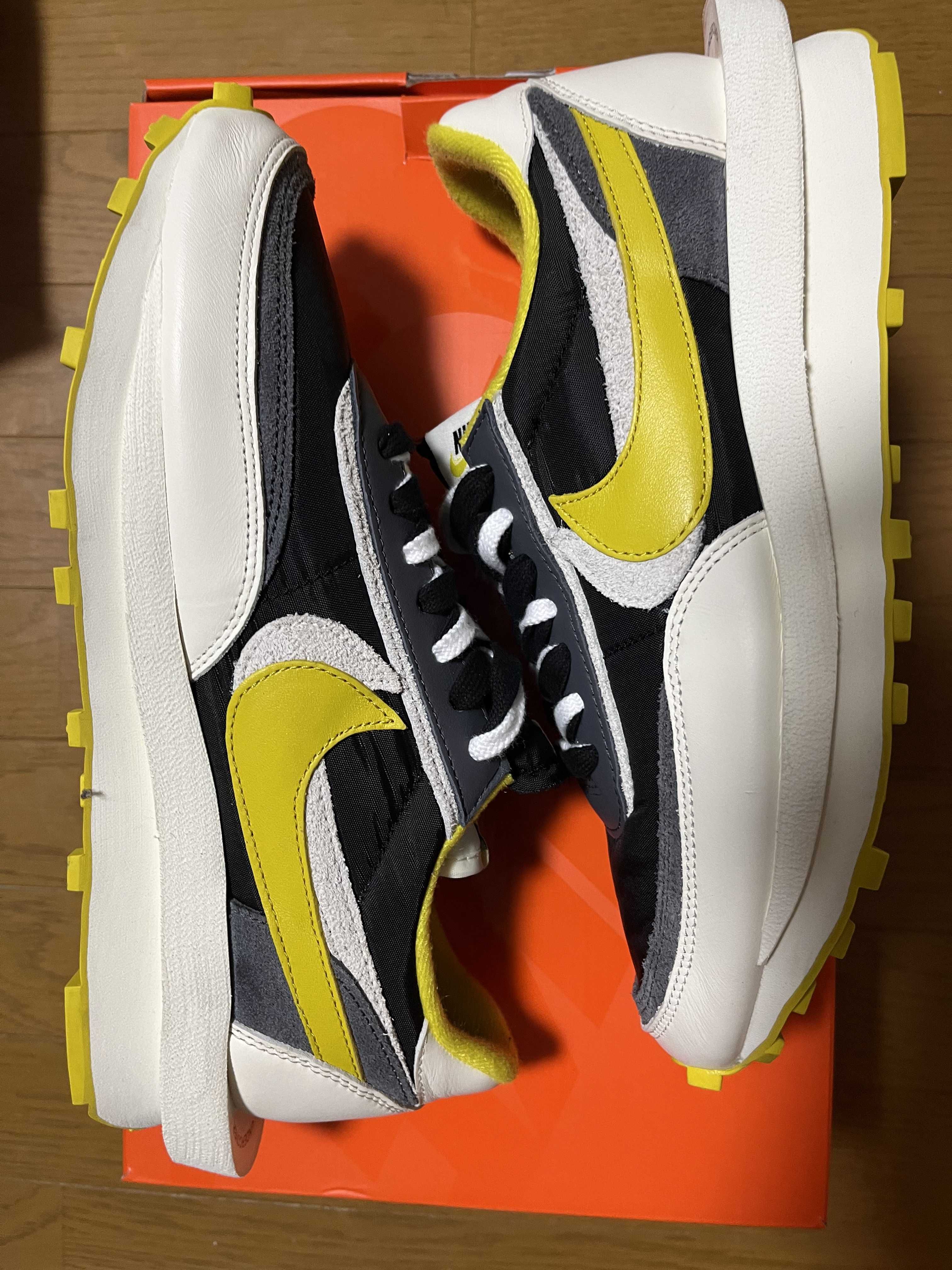 UNDERCOVER × sacai × Nike LD Waffle "Black/Sail-Dark Grey-Bright Citron"