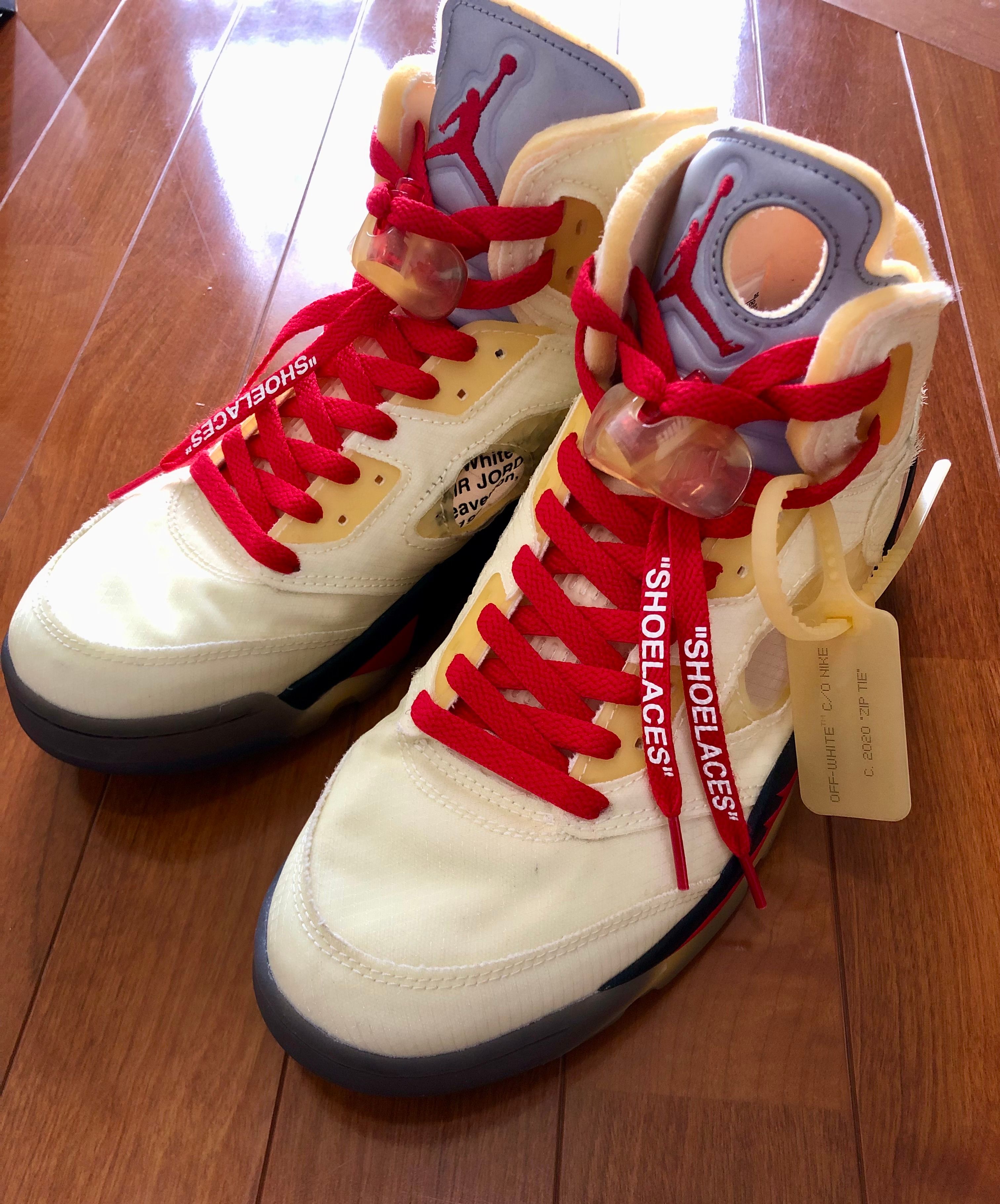 Off-White × Nike Air Jordan 5 "Sail"