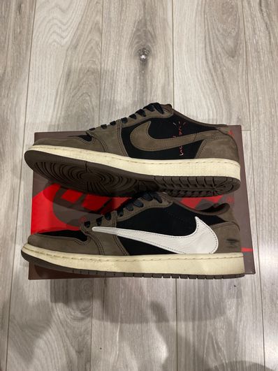 Travis Scott × Nike Air Jordan 1 Low OG SP-T "Black/Dark Mocha"