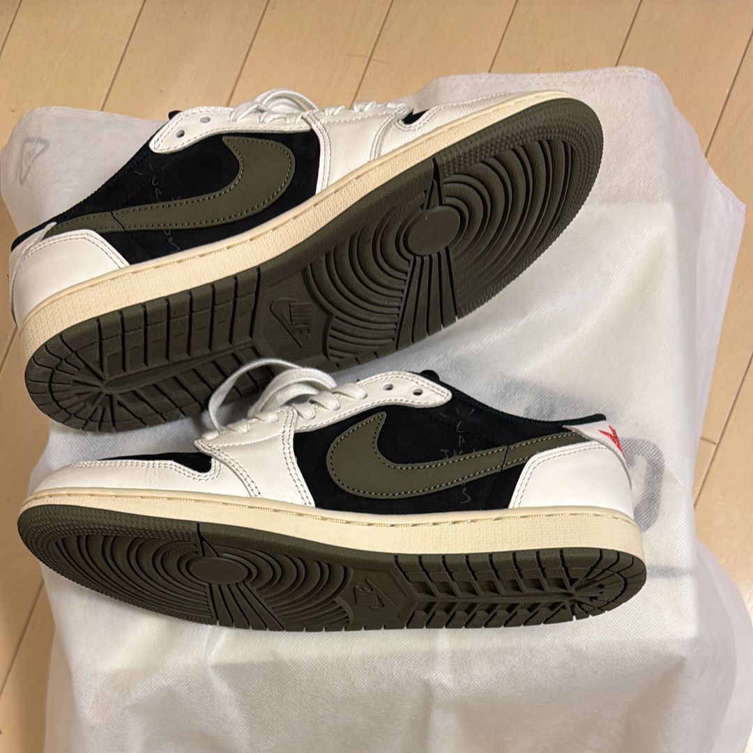Travis Scott × Nike Women's Air Jordan 1 Low OG "Medium Olive"