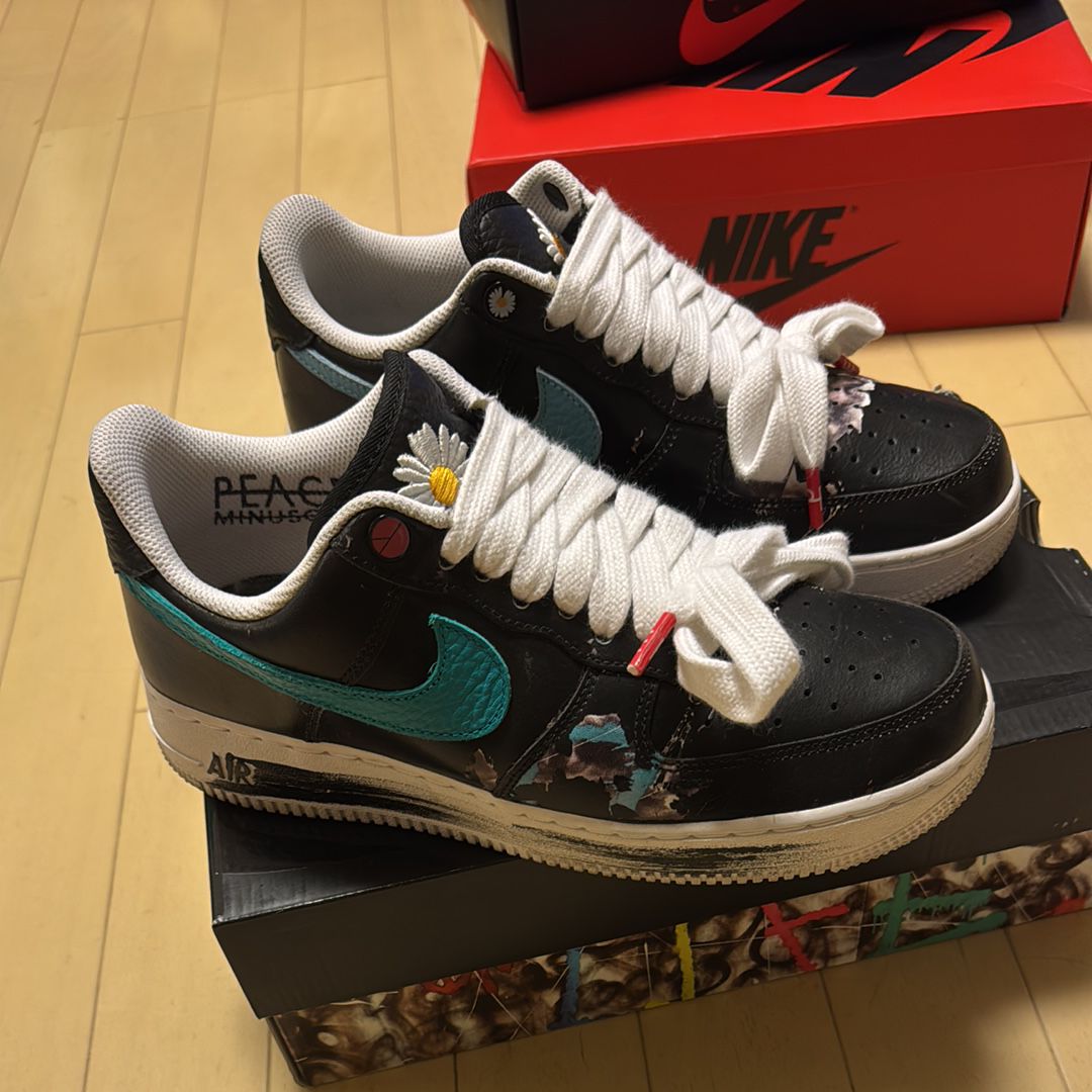 PEACEMINUSONE × Nike Air Force 1 Low '07 Para-Noise 3.0 "Black and Multi-Color" / G-DRAGON