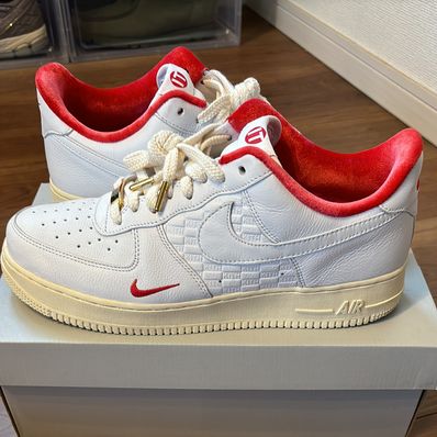 KITH × Nike Air Force 1 Low "White/Red"
