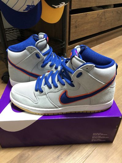 Nike SB Dunk High "Rush Blue and Team Orange/New York Mets"