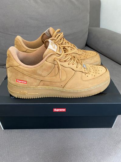 Supreme × Nike Air Force 1 Low "Flax/Wheat"