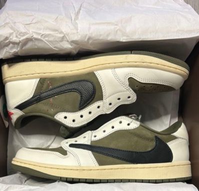 Travis Scott × Nike Air Jordan 1 Low OG SP "Reverse Olive"