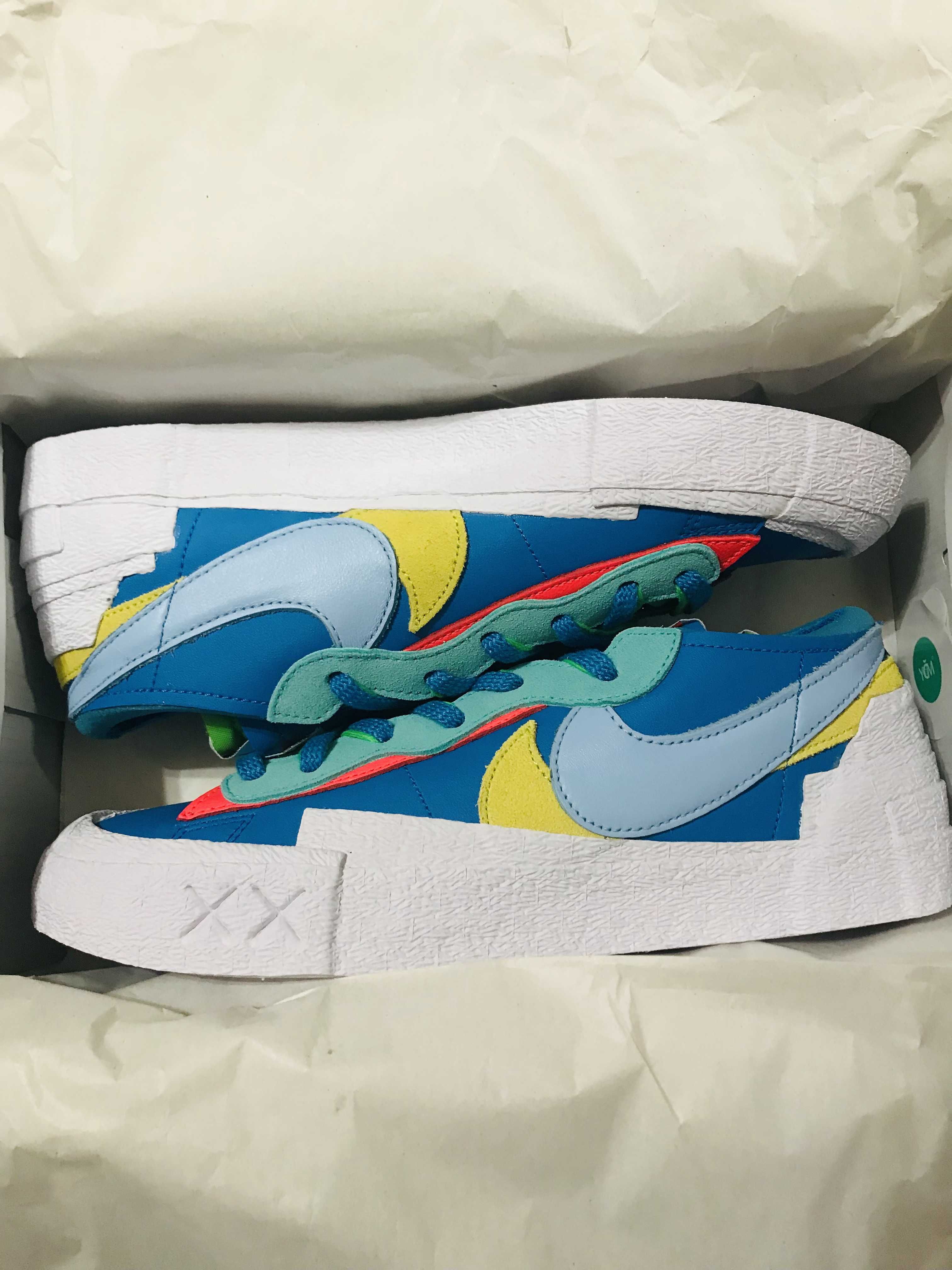 KAWS × sacai × Nike Blazer Low "Neptune Blue"