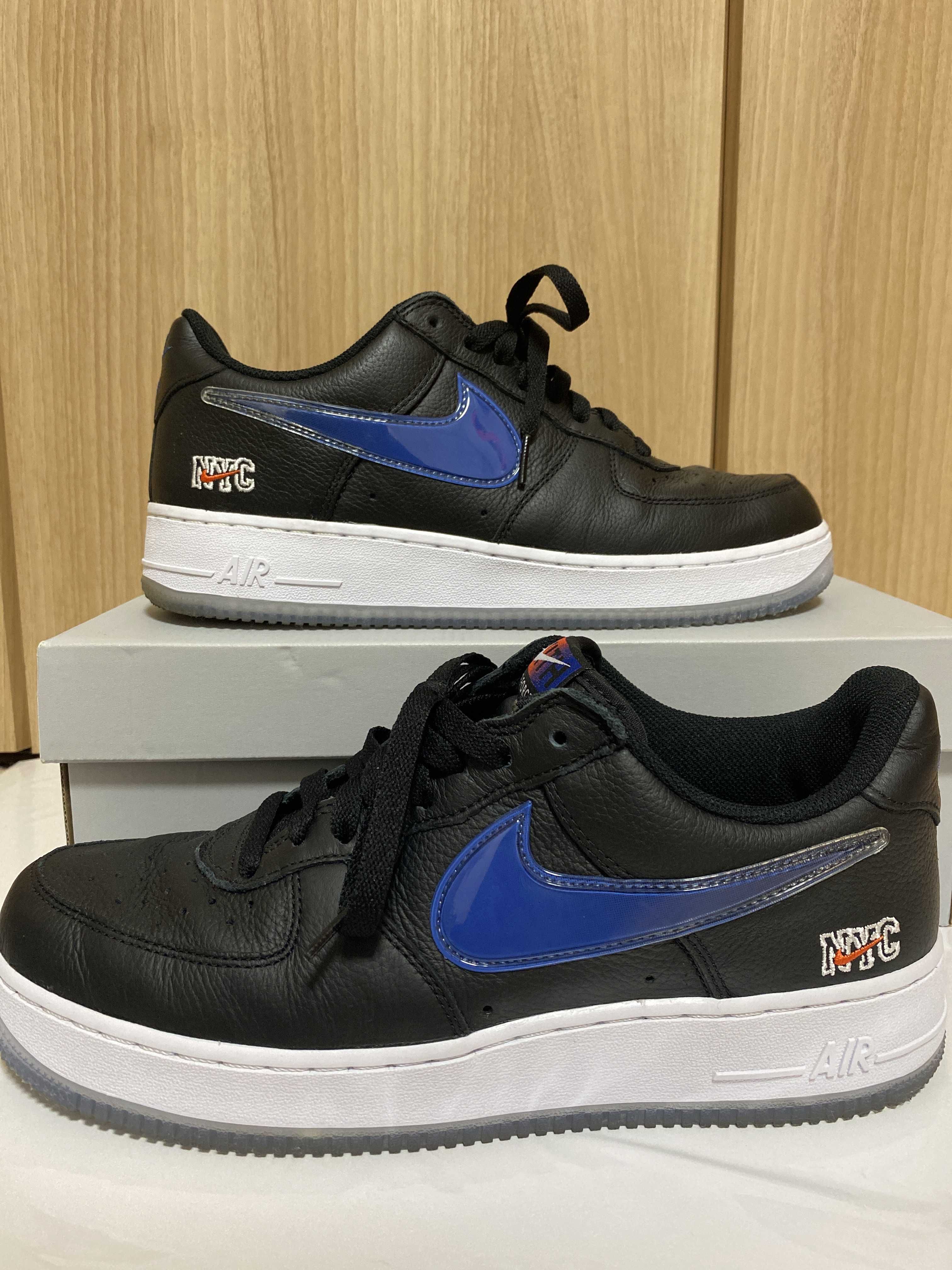 KITH × Nike Air Force 1 Low New York Knicks "Black/Brilliant Orange/Rush/Brilliant White"