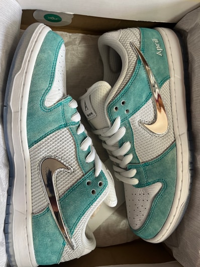 APRIL SKATEBOARDS × Nike SB Dunk Low Pro QS "White and Multi-Color"