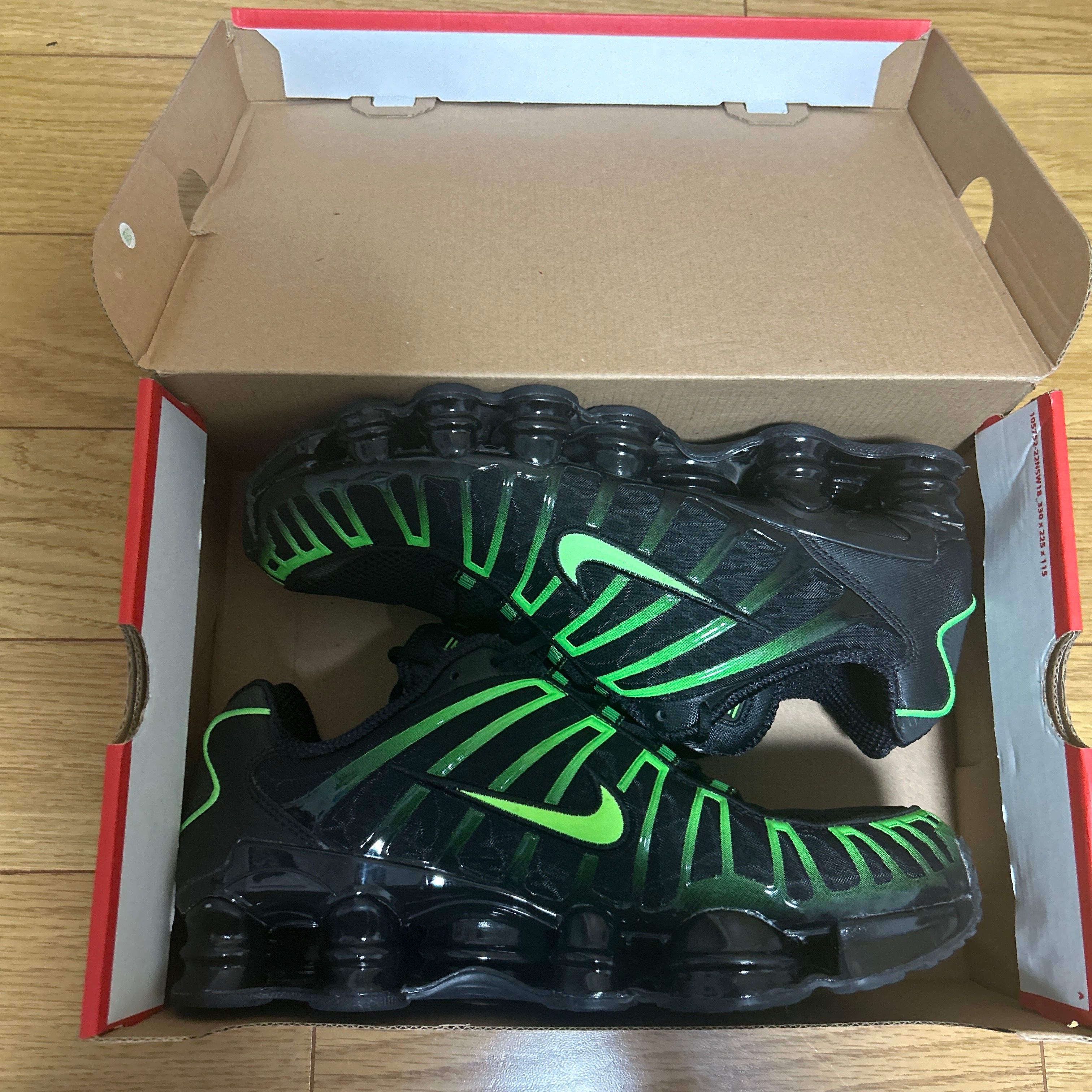 Nike Shox TL "Black/Green Strike"