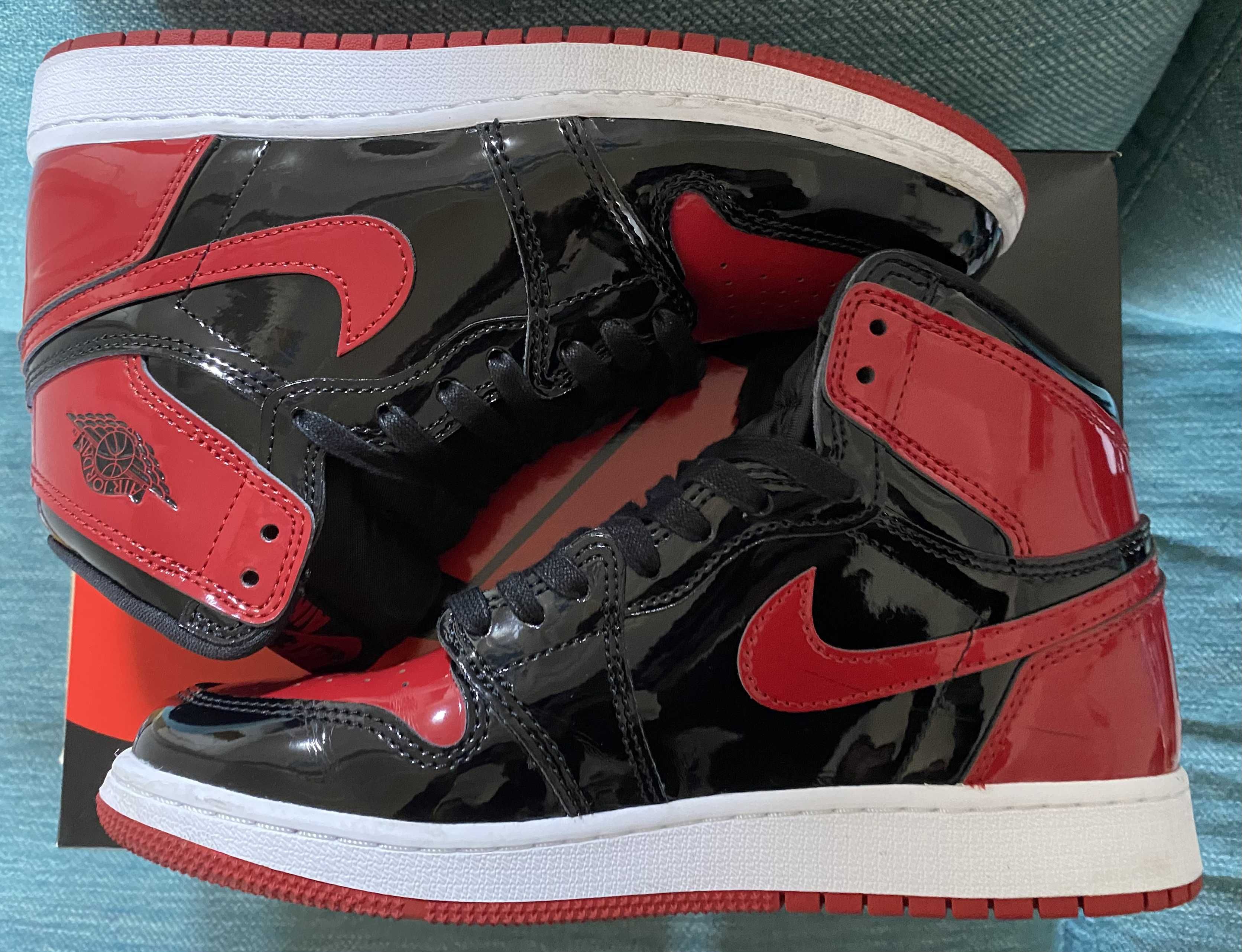 Nike GS Air Jordan 1 High OG "Patent Bred"