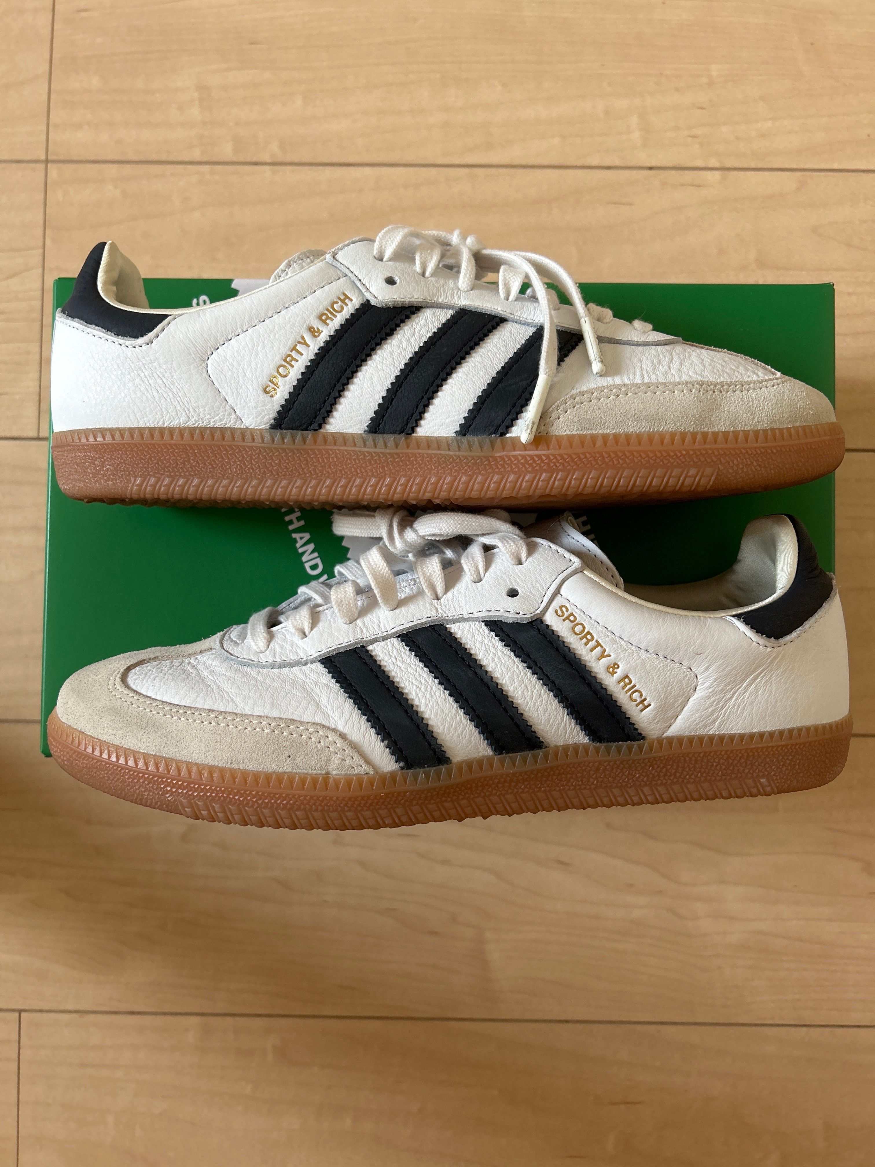 Sporty & Rich × adidas Samba OG "Footwear White"