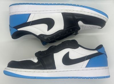 Nike Air Jordan 1 Low OG "Black and Dark Powder Blue/UNC"