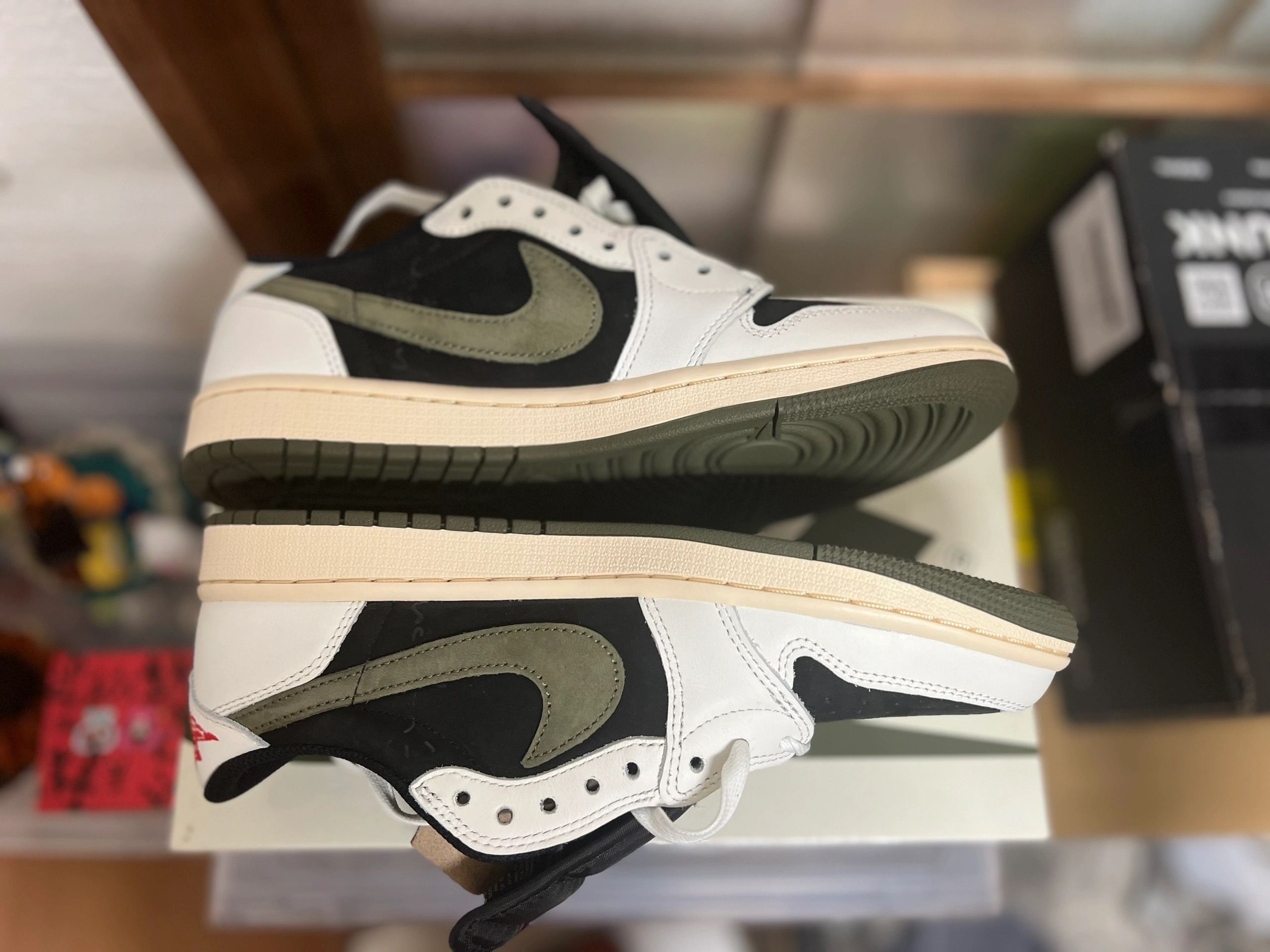 Travis Scott × Nike Women's Air Jordan 1 Low OG "Medium Olive"