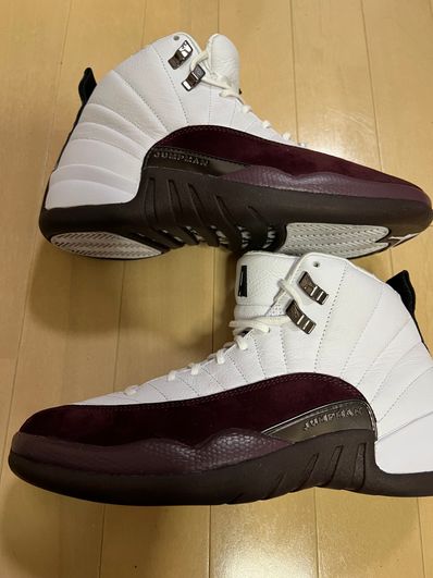 A Ma Maniere × Nike Women's Air Jordan 12 "White and Burgundy Crush"
