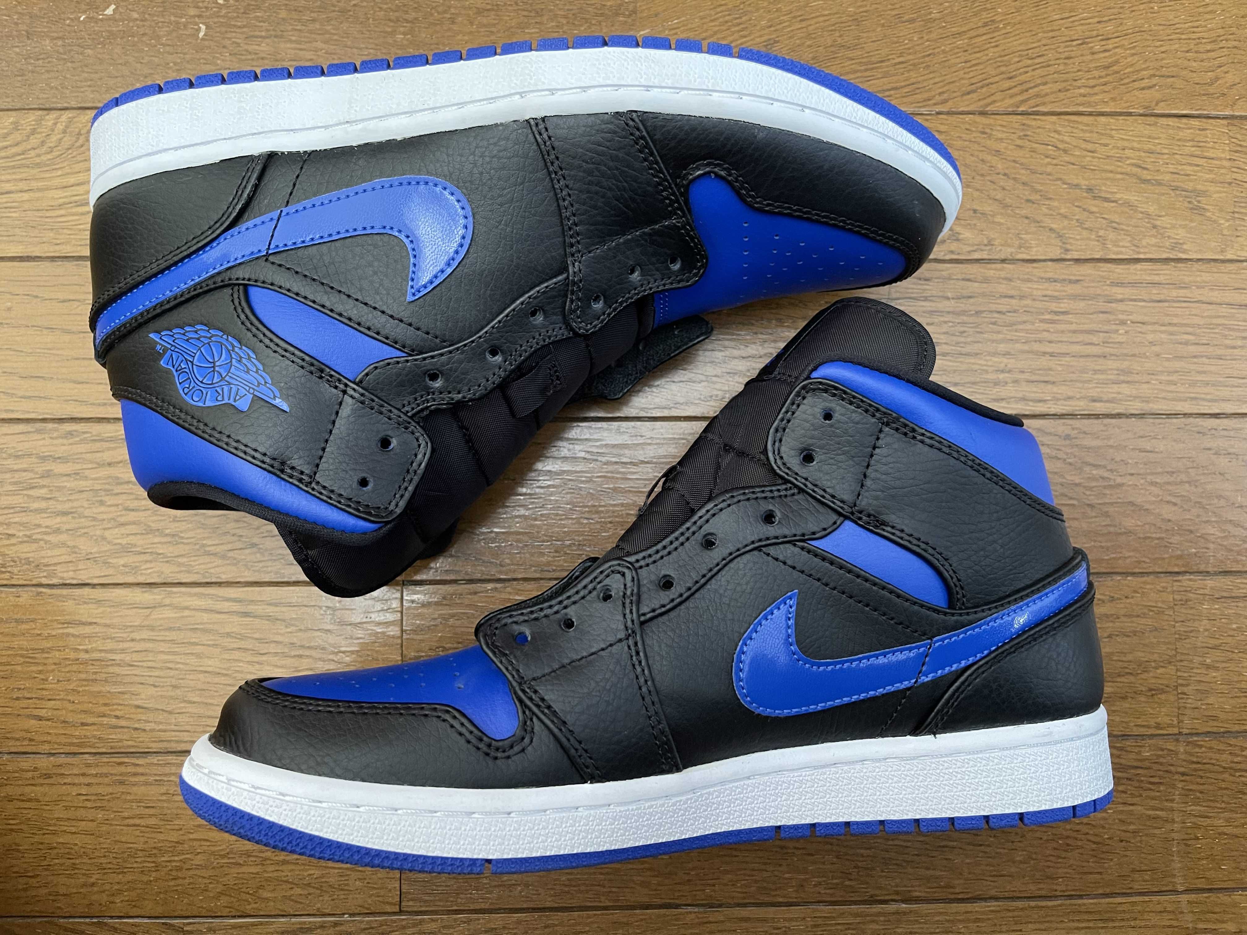 NIKE AIR JORDAN 1 MID "BLACK/BLUE"
