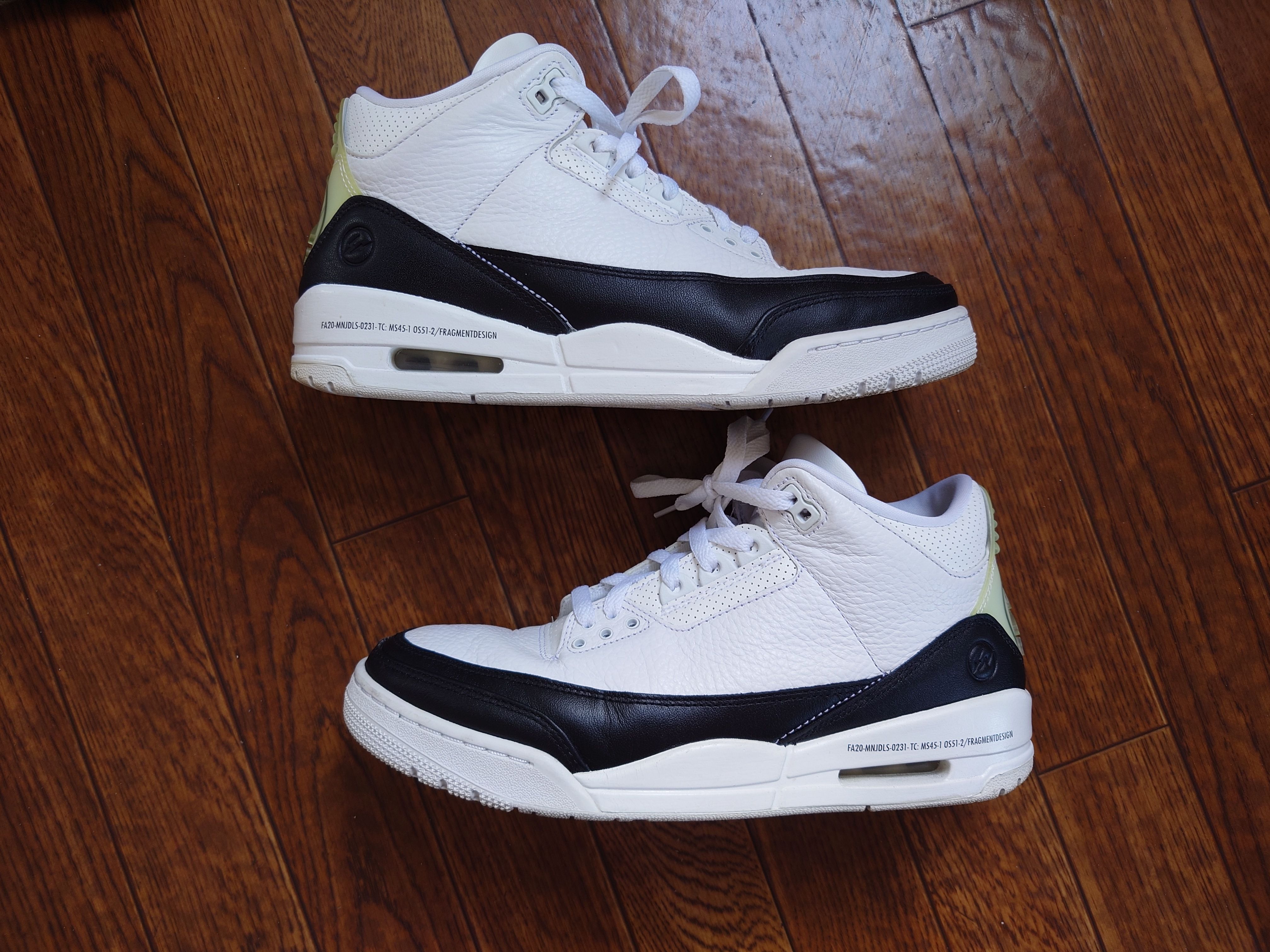 Fragment × Nike Air Jordan 3 "White/Black"