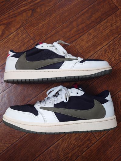 Travis Scott × Nike Women's Air Jordan 1 Low OG "Medium Olive"