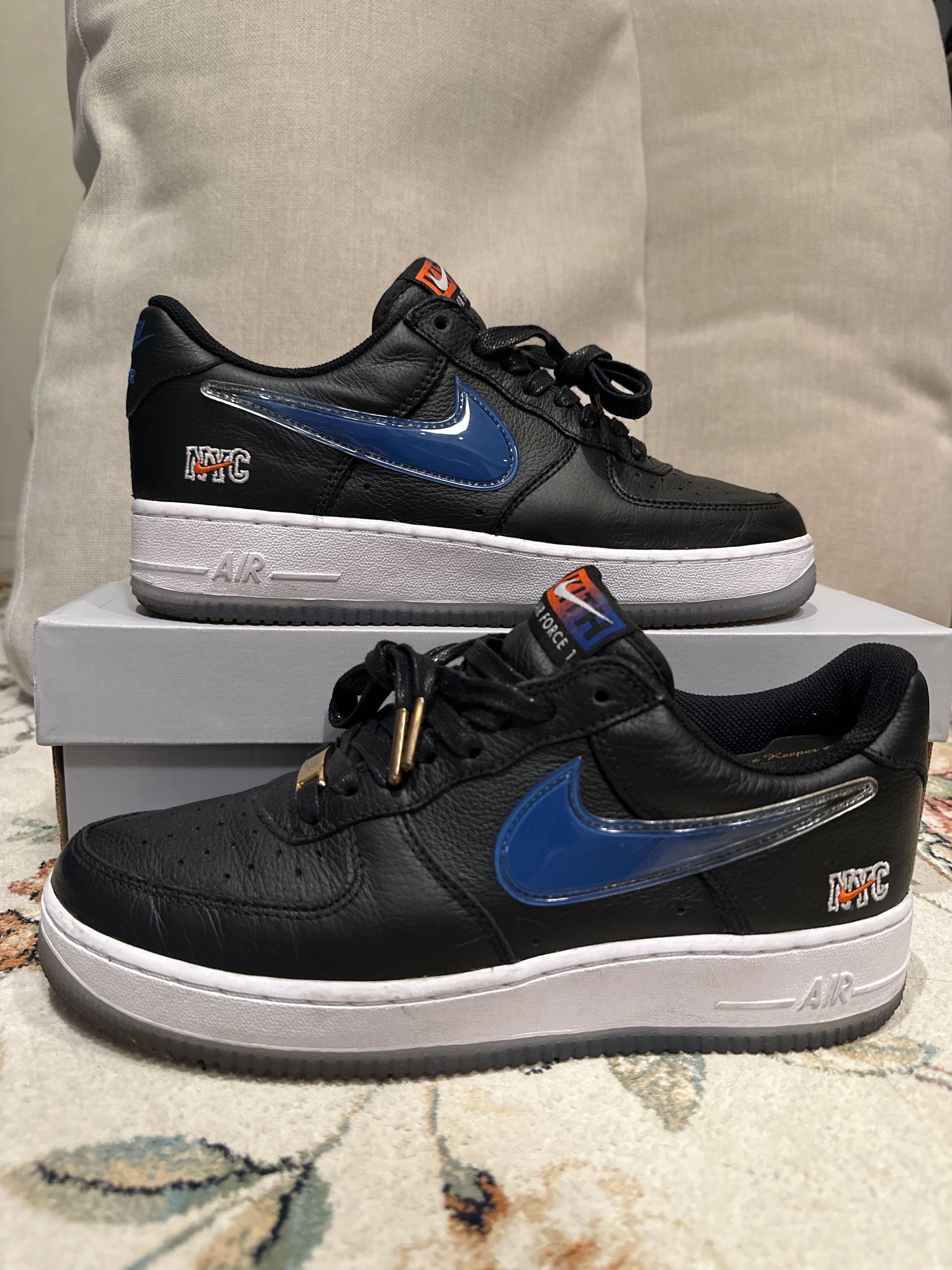 KITH × Nike Air Force 1 Low New York Knicks "Black/Brilliant Orange/Rush/Brilliant White"