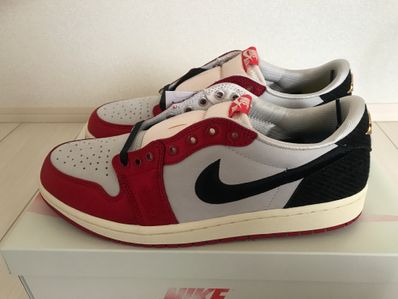 Trophy Room × Nike Air Jordan 1 Low OG "Sail and Varsity Red"