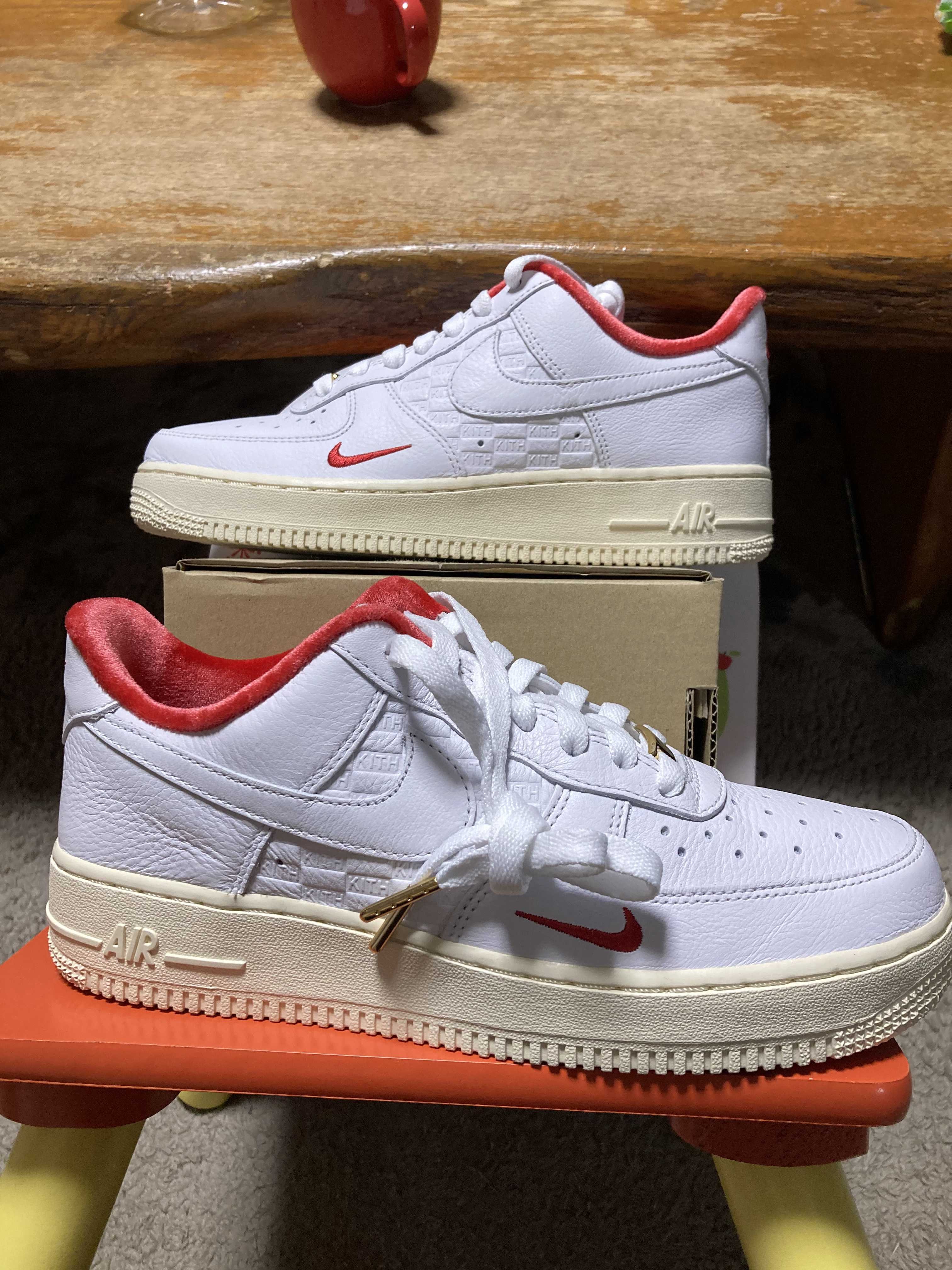 KITH × Nike Air Force 1 Low "White/Red"