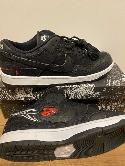 Wasted Youth × Nike SB Dunk Low "Black Denim"(Special Box) / VERDY