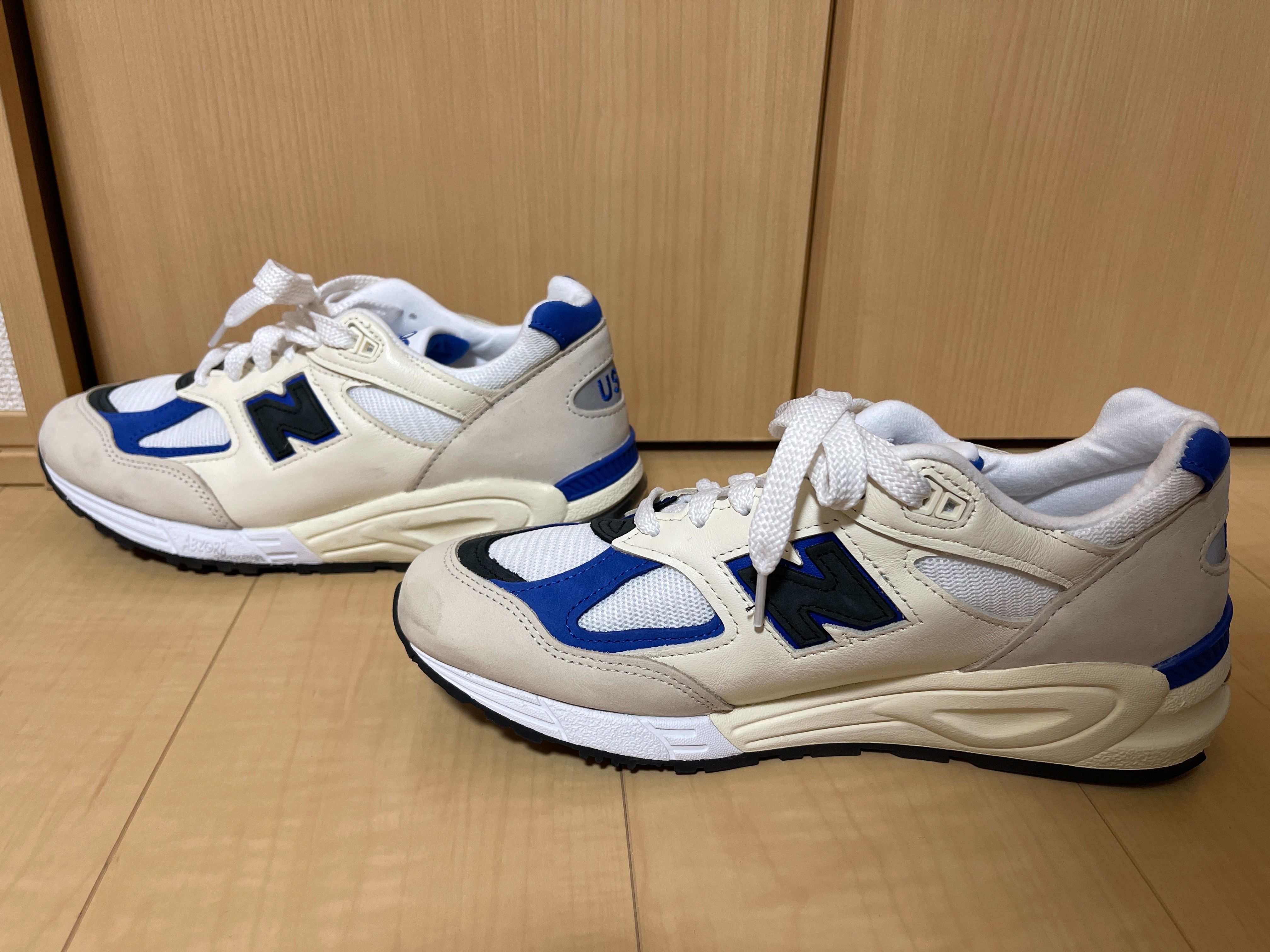 New Balance 990V2 "White/Navy"