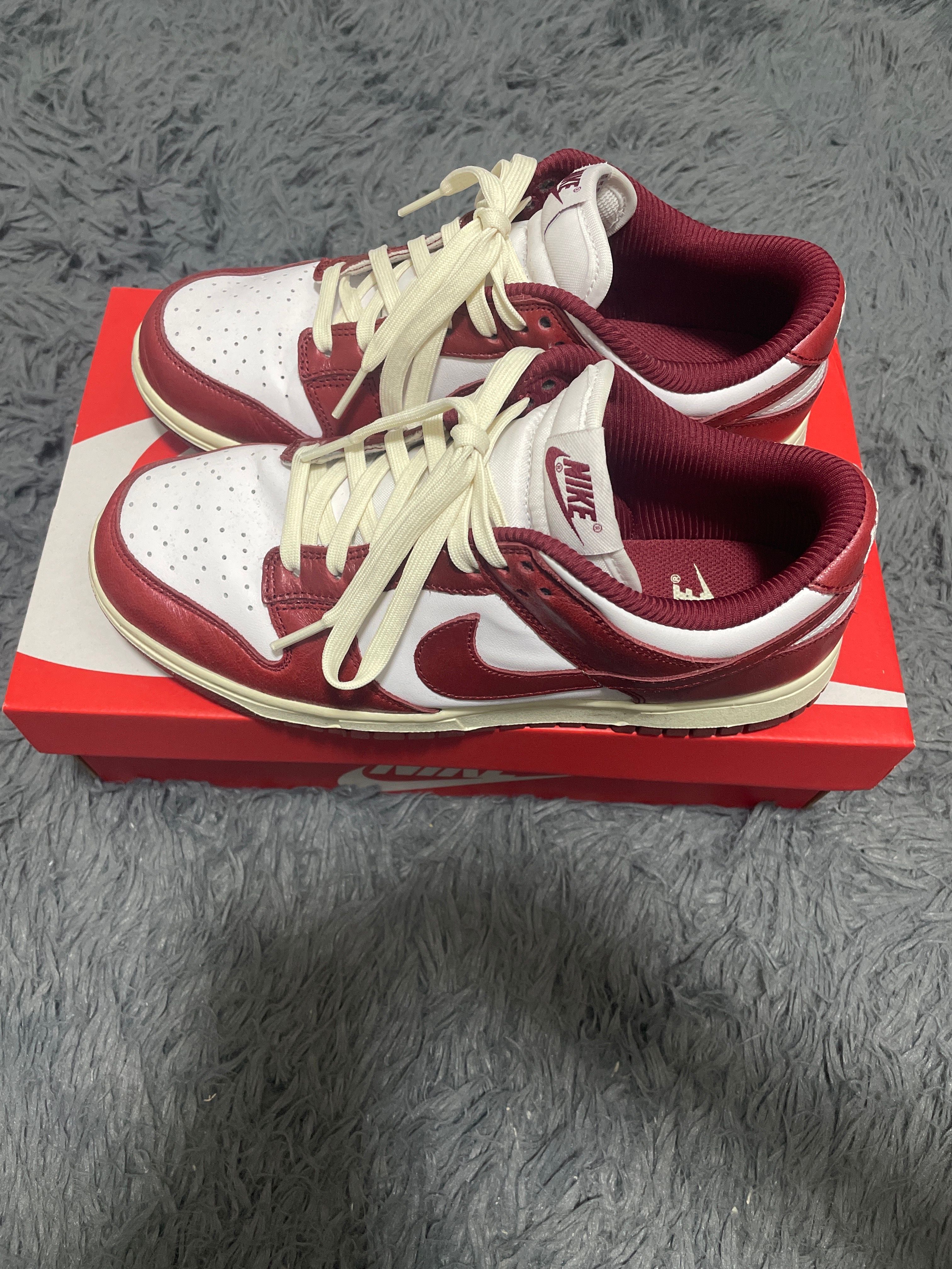 Nike Women's Dunk Low PRM "Team Red and White"