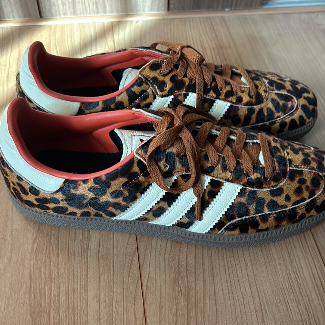 adidas Women's Samba OG "Leopard/Preloved Red"
