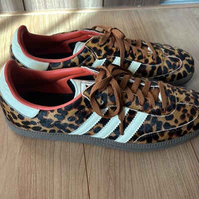 adidas Women's Samba OG "Leopard/Preloved Red"