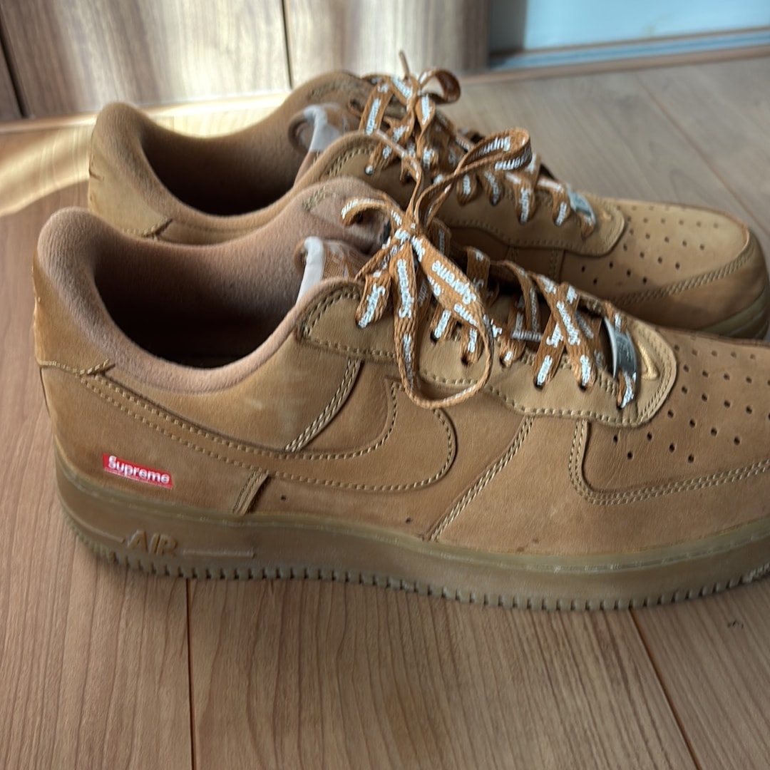 Supreme × Nike Air Force 1 Low "Flax/Wheat"