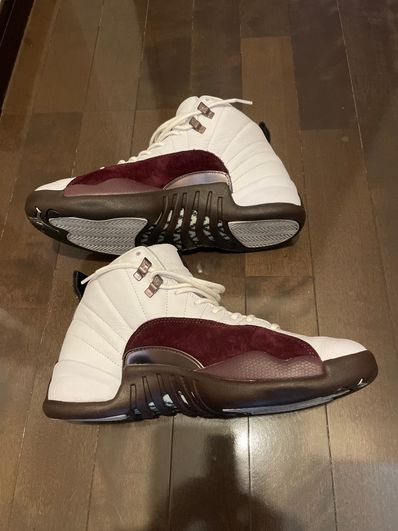 A Ma Maniere × Nike Women's Air Jordan 12 "White and Burgundy Crush"