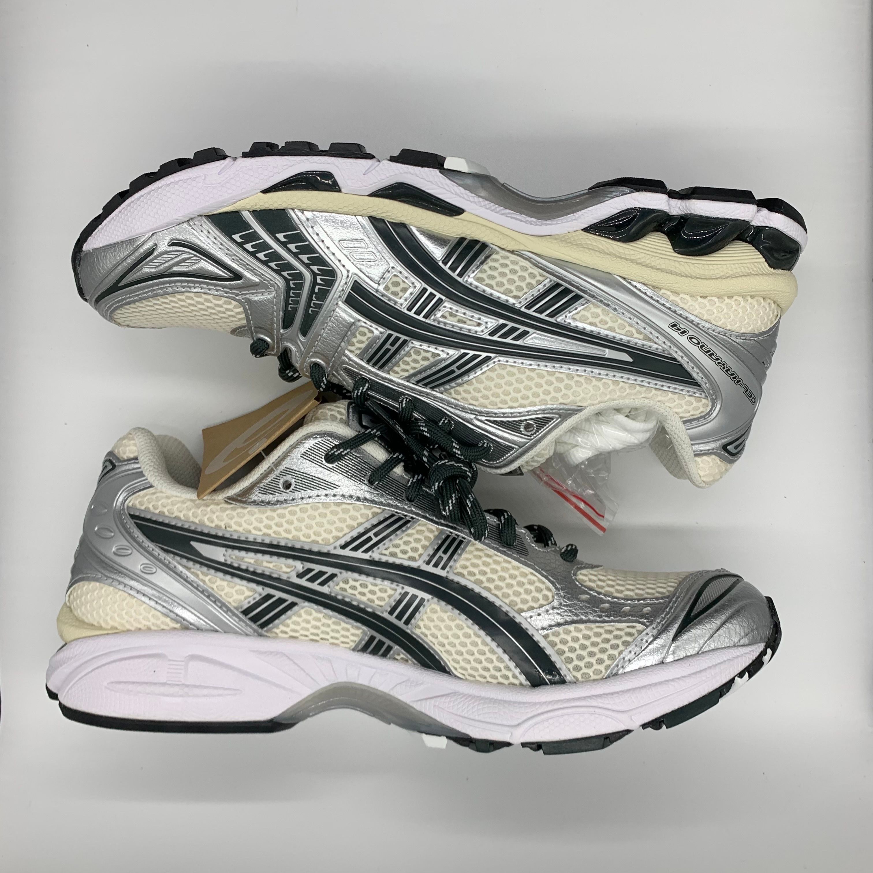 KITH × Asics Vintage Tech Gel-Kayano 14 "Cream/Scarab" (1203A566-100)